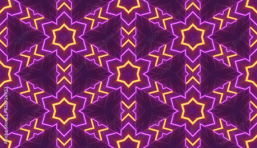 Neon Line Motion Abstract Seamless Pattern Background Neon Line Motion Abstract Seamless Pattern Background