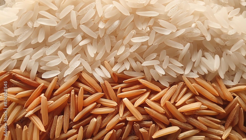 Beautiful rice background, looks good rice and rice wrapped in its skin. harvest, agriculture, wallpaper Beautiful rice background, looks good rice and rice wrapped in its skin. harvest, agriculture, wallpaper
