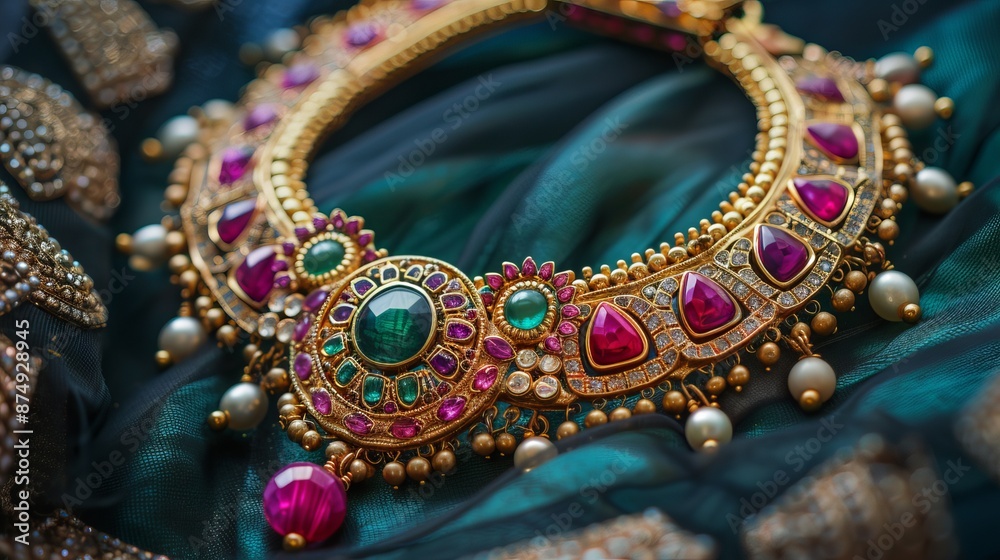 Close-up Photography of Necklace Set