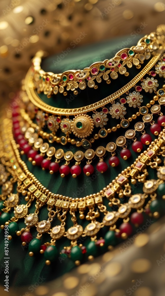 Close-up Photography of Necklace Set Close-up Photography of Necklace Set