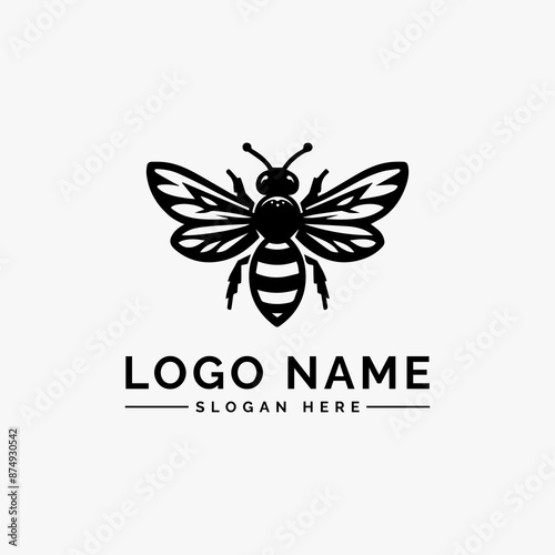 bee modern design vector logo