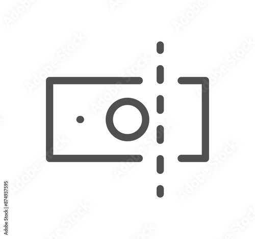 Tax icon outline and linear vector.	

