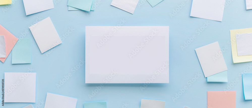 Mockup of blank flyer on bulletin board surrounded by event promotions Mockup of blank flyer on bulletin board surrounded by event promotions
