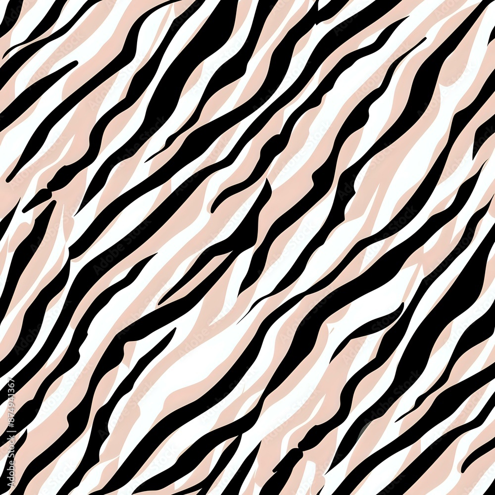 Chic Dark and Light Blue Zebra Stripes Seamless Pattern Chic Dark and Light Blue Zebra Stripes Seamless Pattern