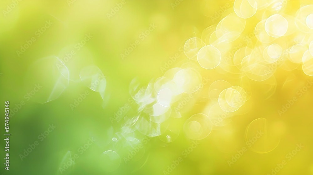 Fototapeta premium Soft Yellow to Light Green Gradient Minimalist Nature Background
