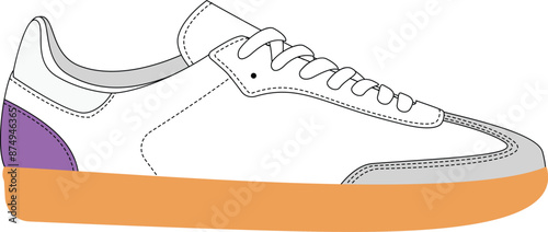neakers vector illustration
