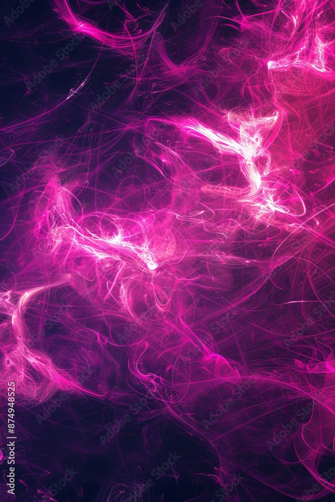 Abstract background, chaotic, energetic, neon pink background Abstract background, chaotic, energetic, neon pink background