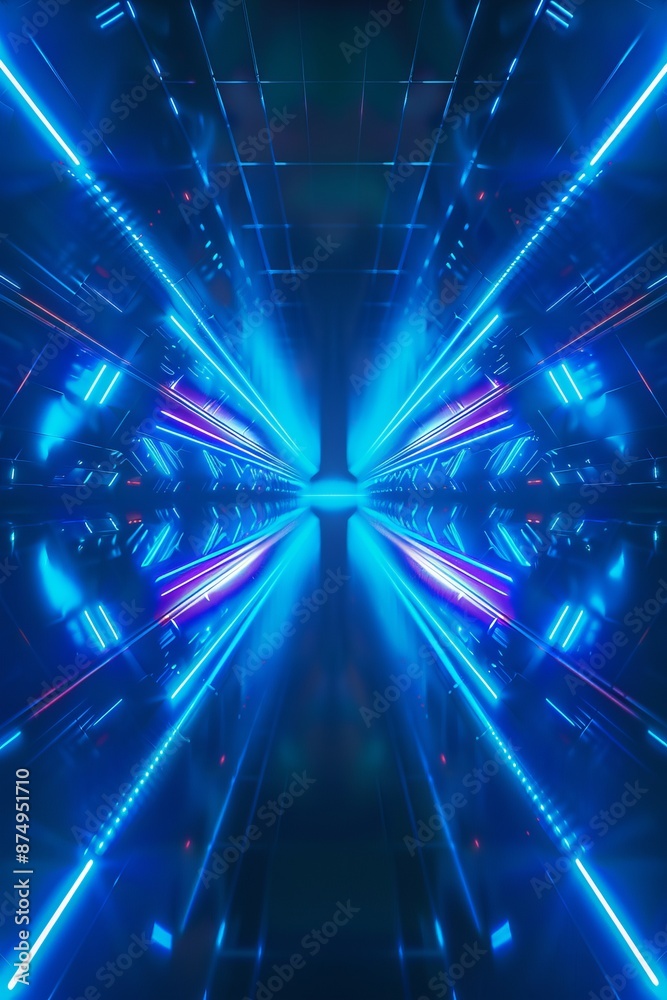 Abstract background, futuristic, neon, electric blue background Abstract background, futuristic, neon, electric blue background