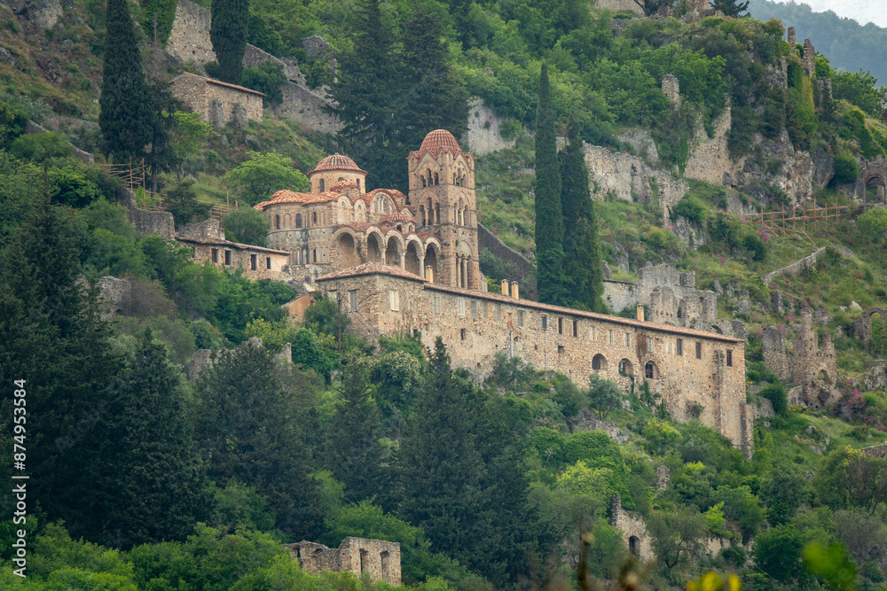 Fototapeta premium ancient fortress in the hills of Greece