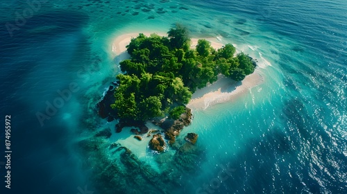Serene Tropical Island Oasis Embracing Eco Tourism and Sustainable Conservation