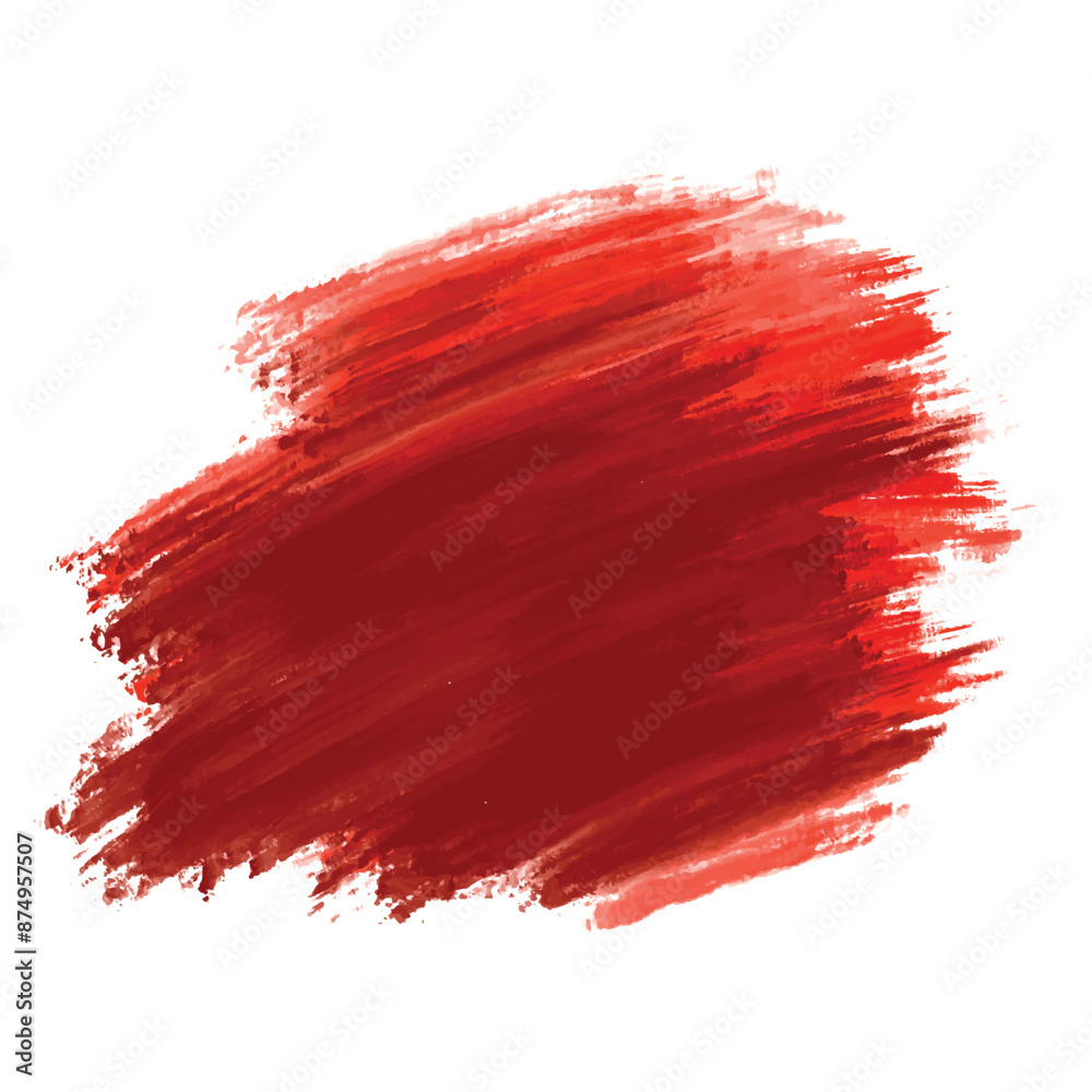 Modern red watercolor brush stroke on white background Modern red watercolor brush stroke on white background