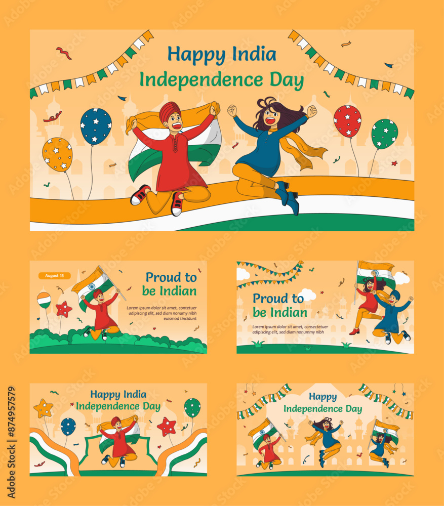 India Independence Day Social Media Collection India Independence Day Social Media Collection