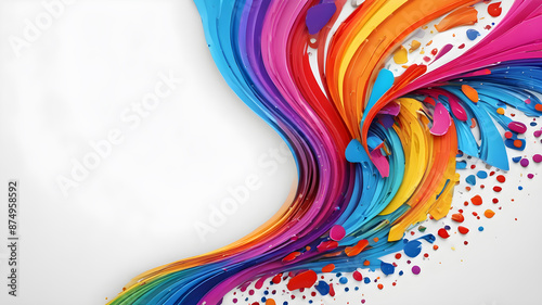 Artifical Intelligence generated creative Abstract color background.  Abstract Modern color backgrounds. AI generated image