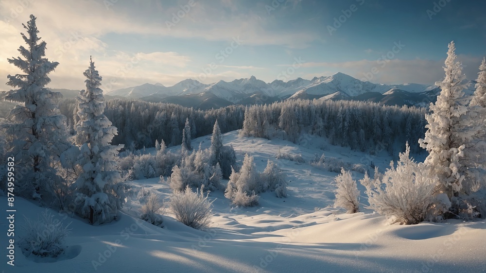 Abstract winter ecology background illustration with natural elements for environmental concepts. Abstract winter ecology background illustration with natural elements for environmental concepts.