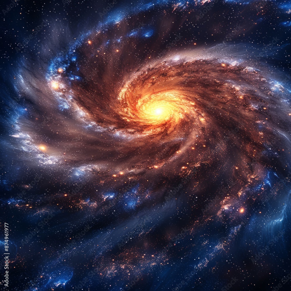 Spiral Galaxy in Space