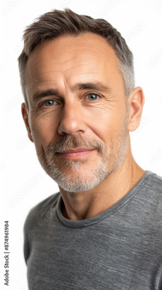 Portrait of a handsome caucasian man in his 50s Portrait of a handsome caucasian man in his 50s