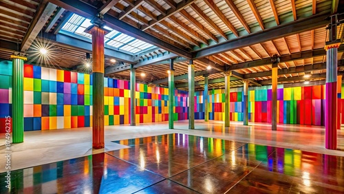 Vibrant art installation at Venice Biennale , vibrant, art, installation, Venice, Biennale, contemporary