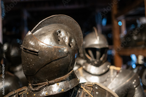 medieval knight helmet