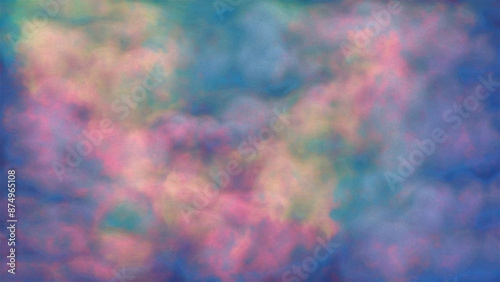 Abstract  Magenta Tones Background illustration design,  hot colors paper, clouds
