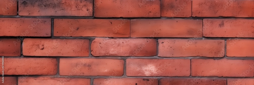 Obraz premium Weathered red brick wall texture background