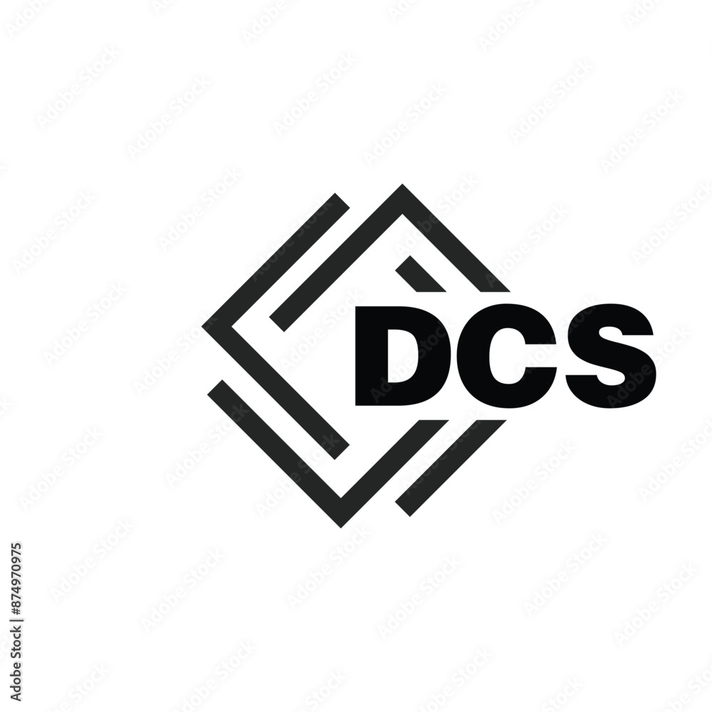 DCS letter logo design on white background. DCS logo. DCS creative initials letter Monogram logo icon concept. DCS letter design