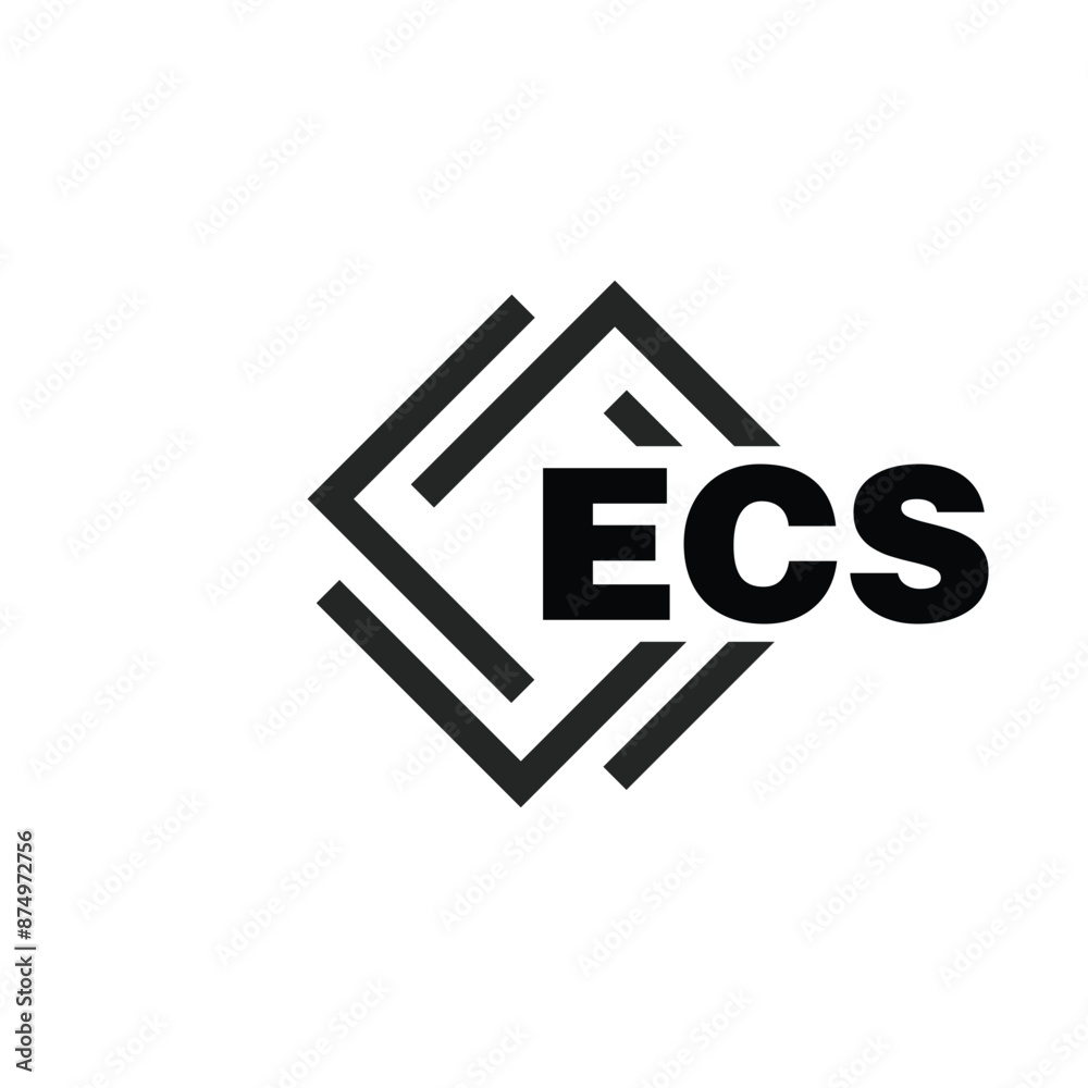 ECS letter logo design on white background. ECS logo. ECS creative initials letter Monogram logo icon concept. ECS letter design ECS letter logo design on white background. ECS logo. ECS creative initials letter Monogram logo icon concept. ECS letter design