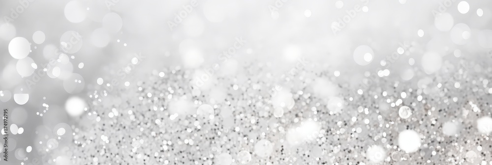 Glittering silver sparkles with blurred background Glittering silver sparkles with blurred background