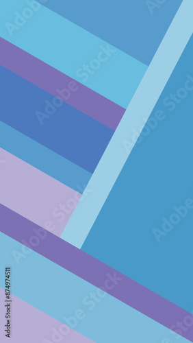 Abstract illustration with lines, vertical background with copy space, blue and purple colours