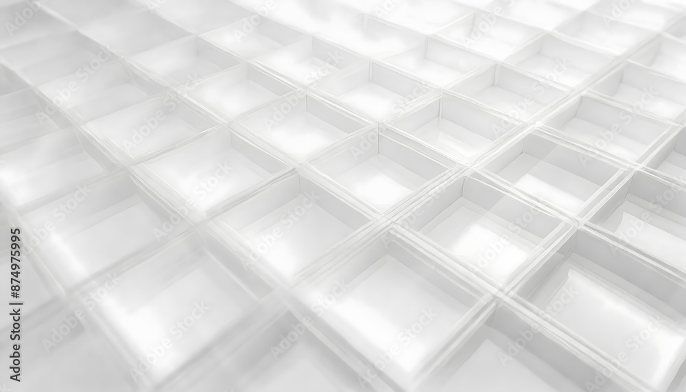Abstract white square shape background. Generative AI. Abstract white square shape background. Generative AI.