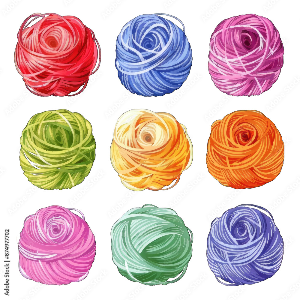 hand drawn yarn for knitting. hand drawn yarn for knitting.