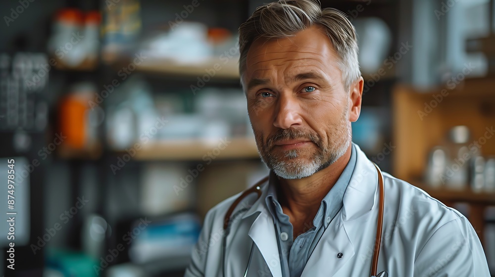 Doctor in a white lab coat, consulting via video call in a telemedicine setup, modern office with bright lighting, medical charts and tools visible, focused and professional, cinematic realism, Doctor in a white lab coat, consulting via video call in a telemedicine setup, modern office with bright lighting, medical charts and tools visible, focused and professional, cinematic realism,