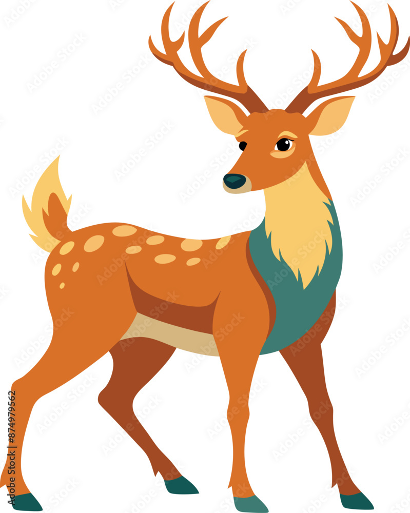 deer sricker vector deer sricker vector