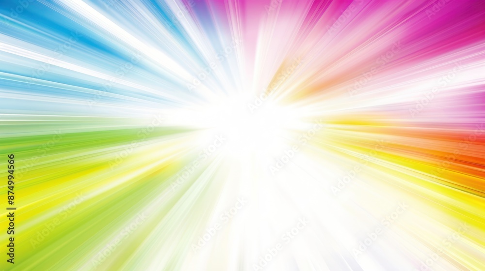 Obraz premium Abstract Rainbow Burst