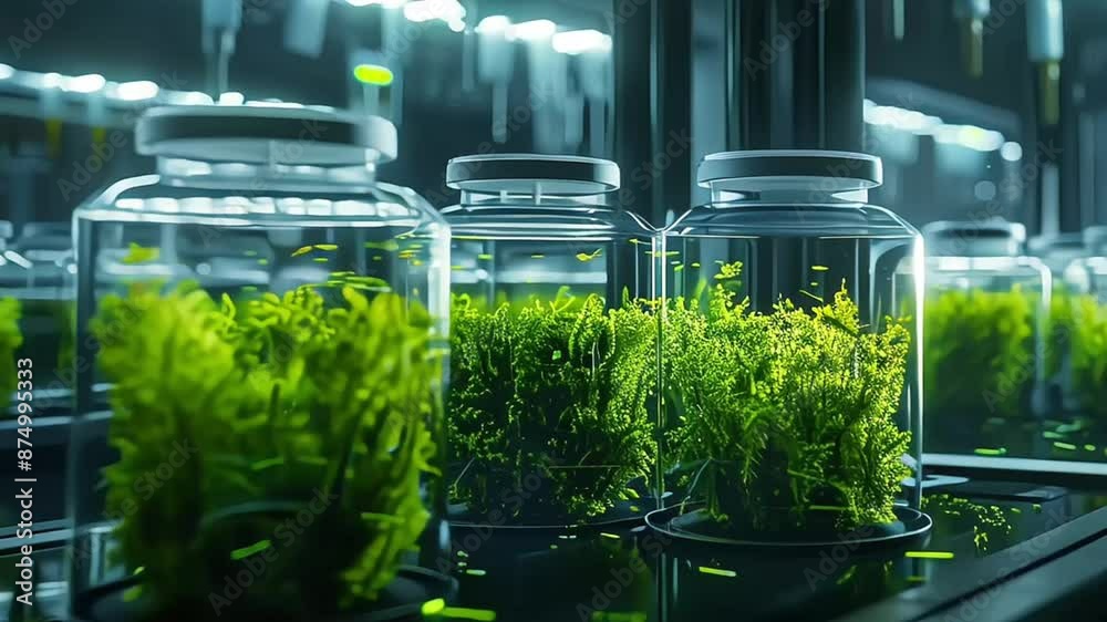 Sapling In Lab laboratory test tube biology science genetically modified plants ...