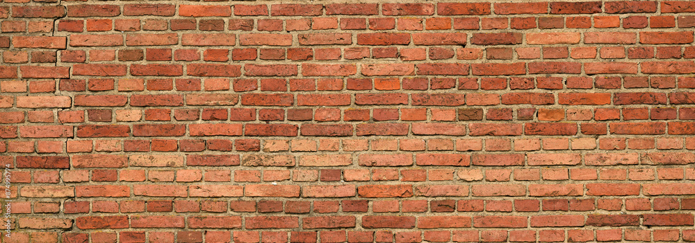 high resolution panorama brick wall made of old red brick high resolution panorama brick wall made of old red brick