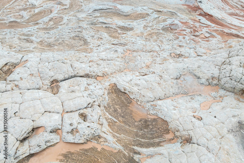 Intricate textures of the Vermillion Cliffs at close range