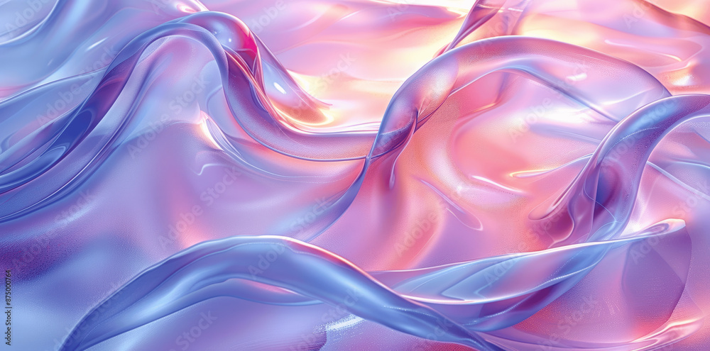 Iridescent Holographic Liquid Glass Heart Shape 3D Render Iridescent Holographic Liquid Glass Heart Shape 3D Render