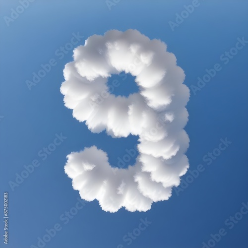 On cloud nine 9, english idiom, concept of being euphorically happy