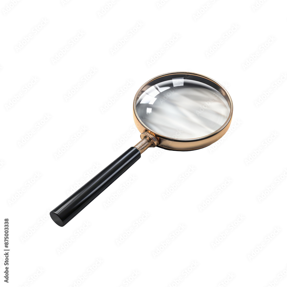 Magnifying glass isolate on transparent png.
Magnifying glass isolate on transparent png.
