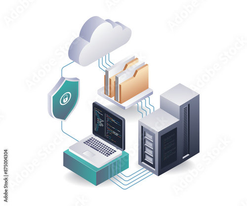 Programming for Data Security in Cloud Servers