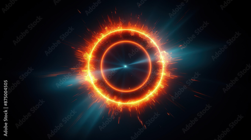 Explore a captivating point of light in a vast, dark void, radiating a mesmerizing luminous aura that evokes the mystery of the universe. Explore a captivating point of light in a vast, dark void, radiating a mesmerizing luminous aura that evokes the mystery of the universe.