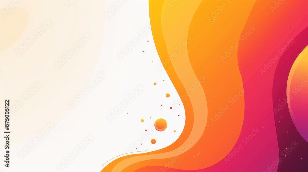 Fluid and abstract shapes create a dynamic and modern background for ...