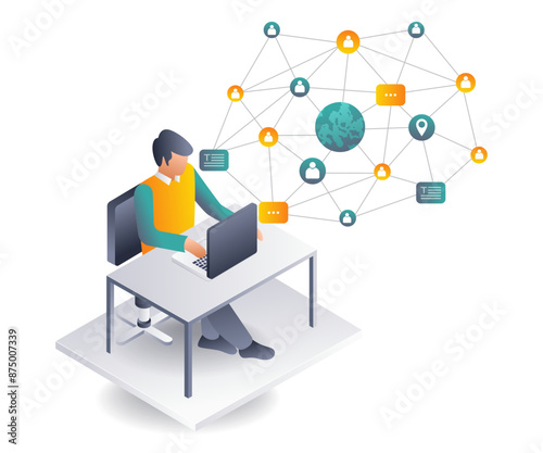 Men Expanding Networks through Computer Technology