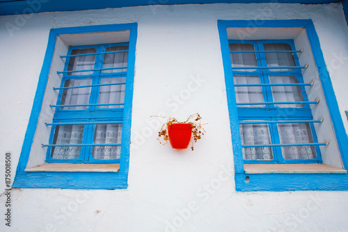 Old colorful Odunpazari houses in Eskisehir. photo