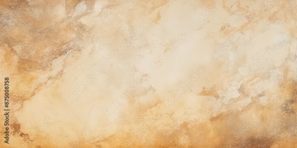 Obraz premium Detailed close-up of a beige marble stone texture with natural patterns and cracks.