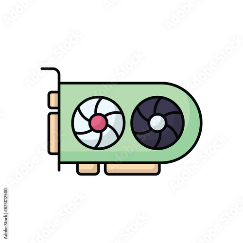 Graphic Card vector icon