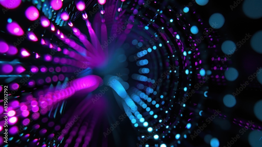 Fototapeta premium Abstract Neon Lights Background