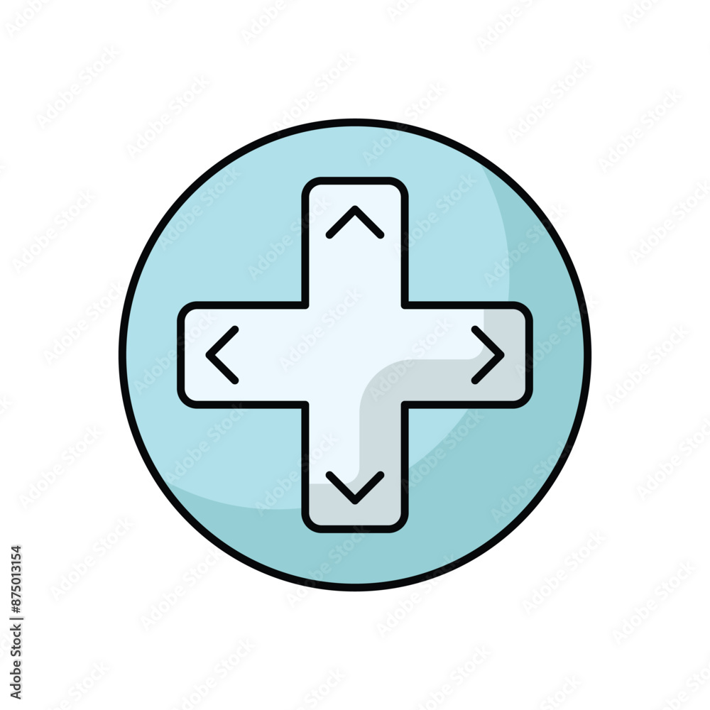 Obraz premium Arrow Button vector icon