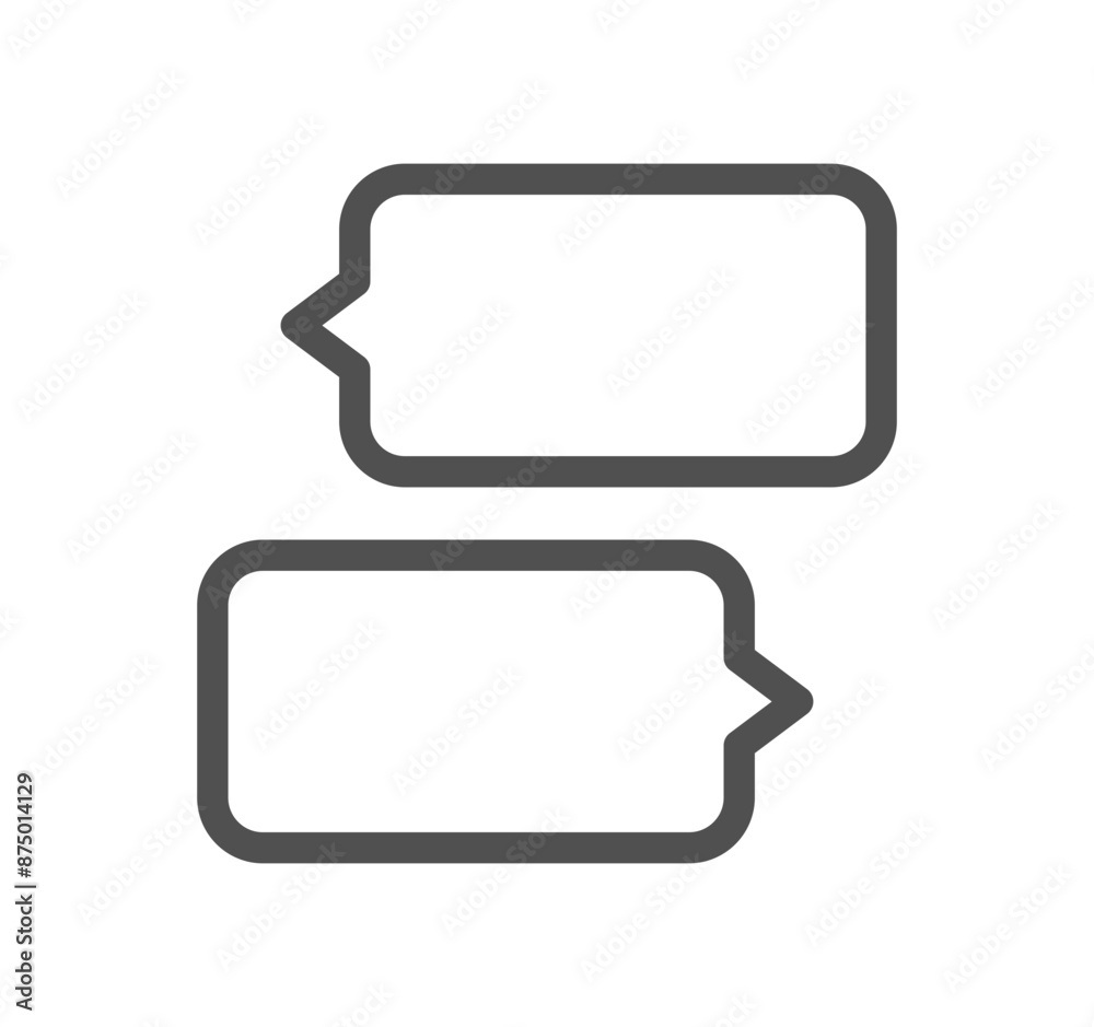 Message icon outline and linear vector.
Message icon outline and linear vector.