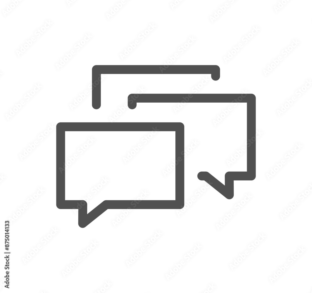 Message icon outline and linear vector.
Message icon outline and linear vector.